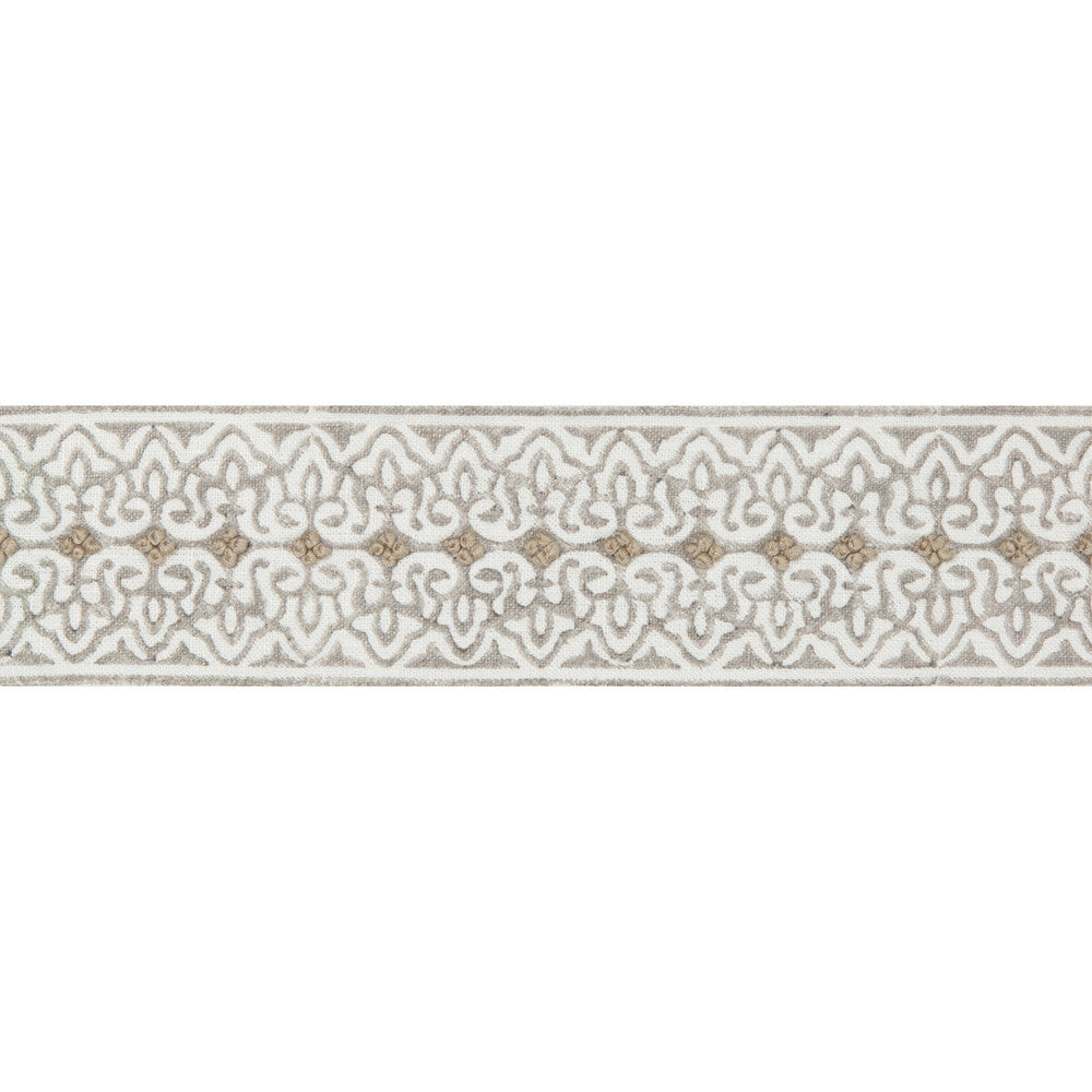 Paige Tape Pebble by Lee Jofa Designer Trim WESTPORT TRIMMINGS LINEN - 93%;COTTON - 7% India - Horizontal: 2.6 and Vertical: 0.75 2.6 - Swanky Fabrics -