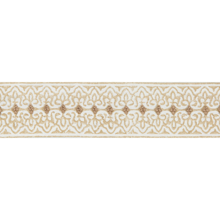 Paige Tape Sand by Lee Jofa Designer Trim WESTPORT TRIMMINGS LINEN - 93%;COTTON - 7% India Horizontal: 2.6 and Vertical: 0.75 2.6 - Swanky Fabrics -