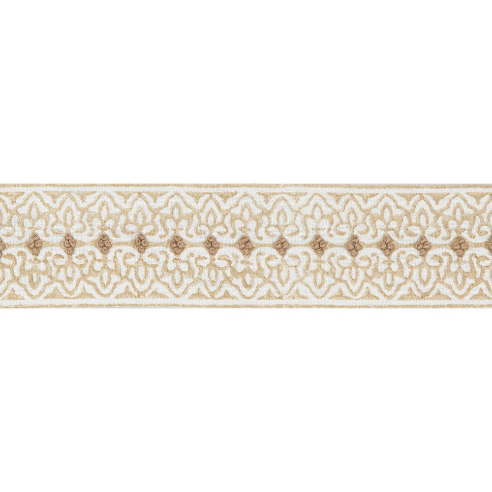 Paige Tape Sand by Lee Jofa Designer Trim WESTPORT TRIMMINGS LINEN - 93%;COTTON - 7% India - Horizontal: 2.6 and Vertical: 0.75 2.6 - Swanky Fabrics -