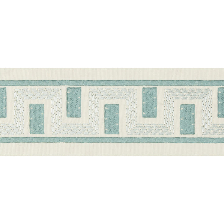Seacliffe Tape Aqua by Lee Jofa Trim Lee Jofa Trim Seacliffe Tape AquaTrim WESTPORT TRIMMINGS COTTON - 58%;SPUN POLYESTER - 31%;VISCOSE - 11% India </p><p>Repeat: H: 3.14, V: 3.93 3.14 - Fabric Carolina -