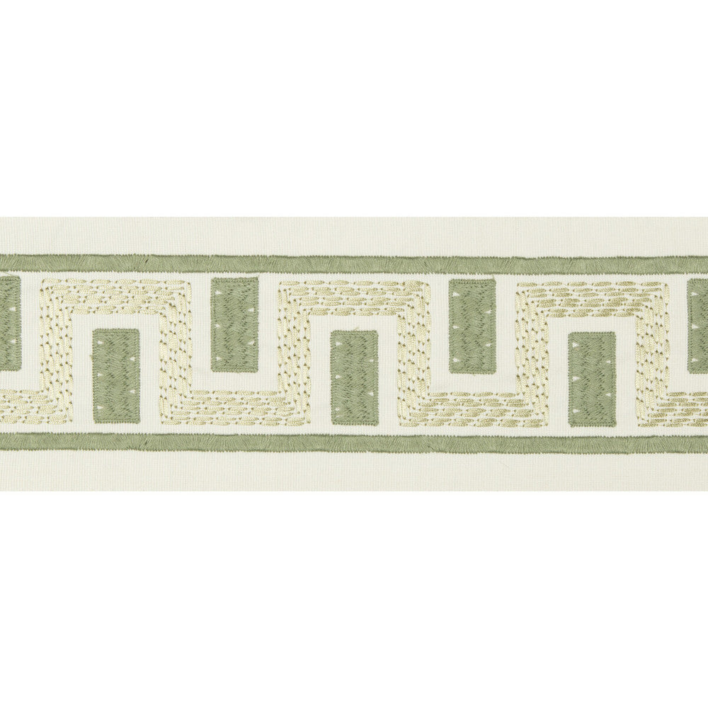 Seacliffe Tape Moss by Lee Jofa Designer Trim WESTPORT TRIMMINGS COTTON - 58%;SPUN POLYESTER - 31%;VISCOSE - 11% India MEDIUM Horizontal: 3.14 and Vertical: 3.93 3.14 - Swanky Fabrics -