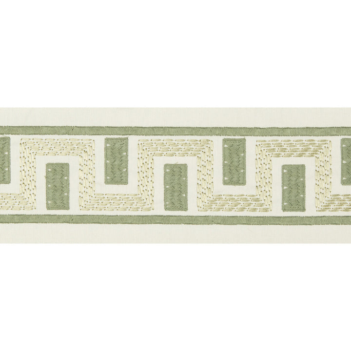 Seacliffe Tape Moss by Lee Jofa Designer Trim WESTPORT TRIMMINGS COTTON - 58%;SPUN POLYESTER - 31%;VISCOSE - 11% India MEDIUM Horizontal: 3.14 and Vertical: 3.93 3.14 - Swanky Fabrics -