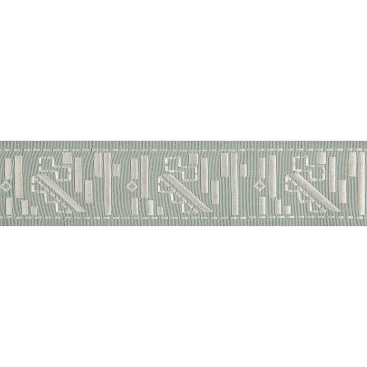 Fraktur Haze/Silver by Groundworks Designer Trim KELLY WEARSTLER TRIMMINGS III RAYON - 59%;FIBRANNE - 40%;POLYESTER - 1% India Horizontal: 2.76 and Vertical: 4.33 2.76 - Swanky Fabrics -