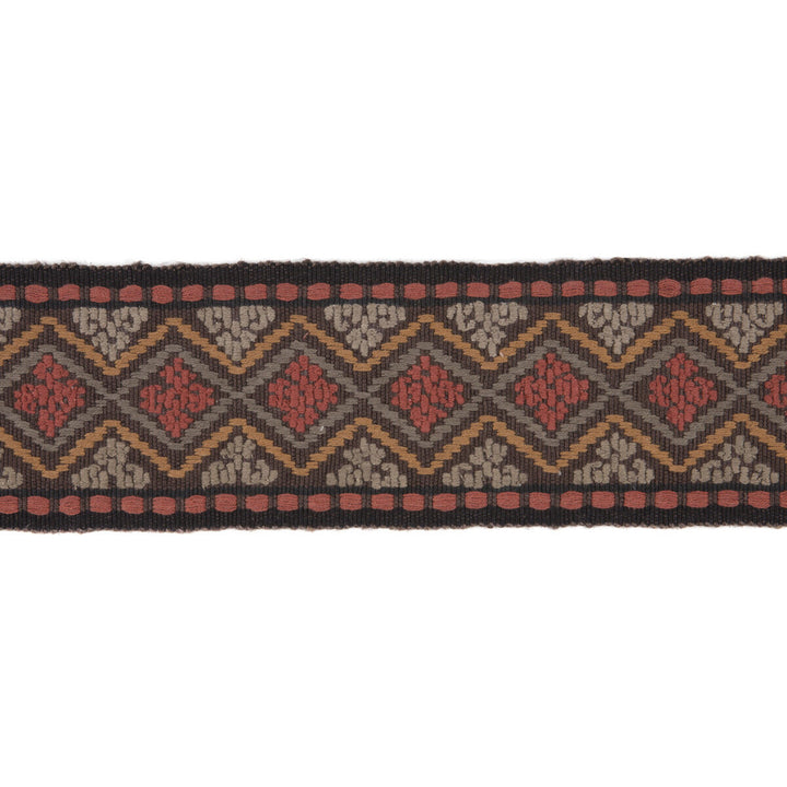 Erta Ale Tape Rouge/Cocoa by Lee Jofa Designer Trim MERKATO COTTON - 80%;JUTE - 20% India Horizontal: 4.00304 and Vertical: 2.10002 4.00304 - Swanky Fabrics -