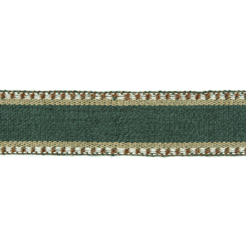 Danakil Tape Hunter/Brown by Lee Jofa Designer Trim MERKATO JUTE - 60%;COTTON - 40% India Horizontal: 1.70208 and Vertical: 0 1.70208 - Swanky Fabrics -
