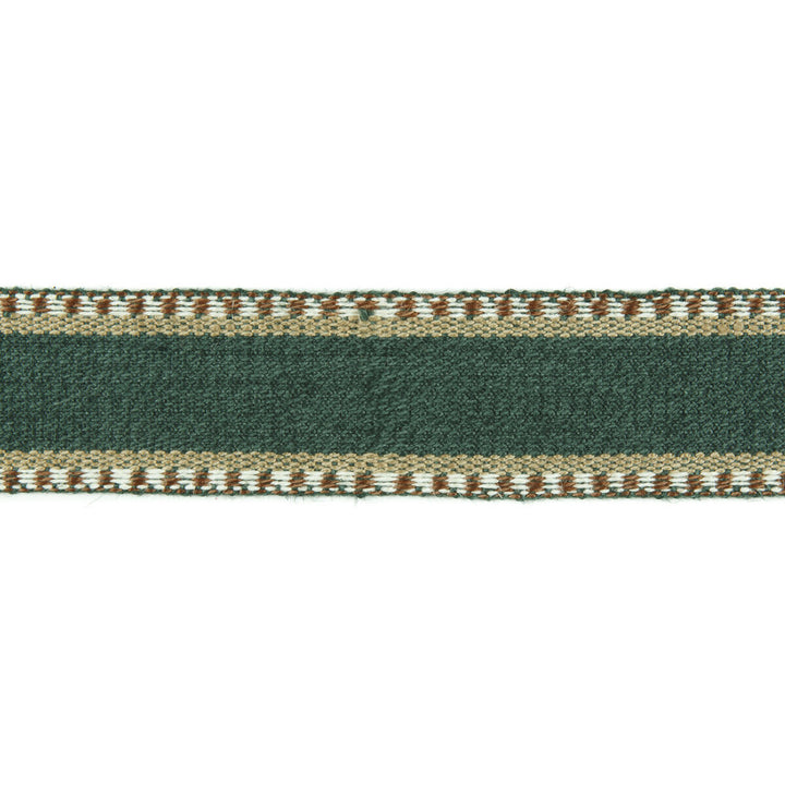 Danakil Tape Hunter/Brown by Lee Jofa Designer Trim MERKATO JUTE - 60%;COTTON - 40% India Horizontal: 1.70208 and Vertical: 0 1.70208 - Swanky Fabrics -