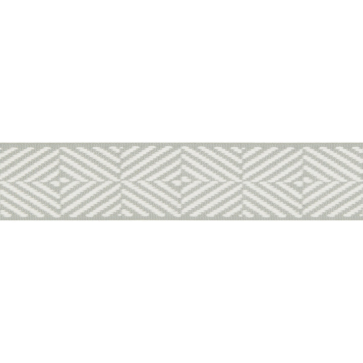 Beaumont Tape Mineral by Lee Jofa Designer Trim SUZANNE KASLER THE RIVIERA COLLECTION POLYESTER - 68%;COTTON - 32% United Kingdom Horizontal: 2 and Vertical: 1.18 2 - Swanky Fabrics -