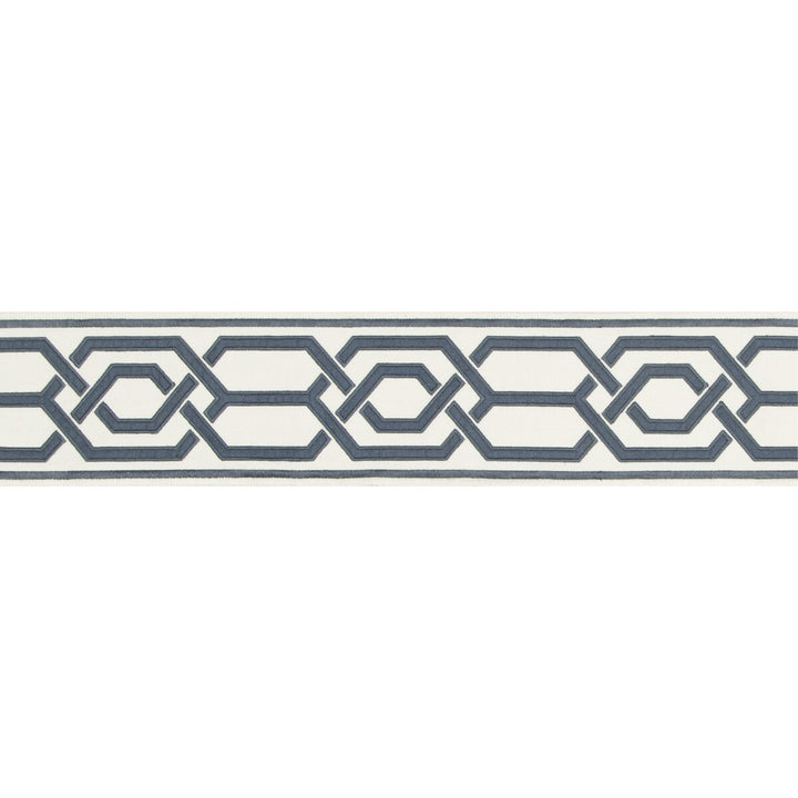 Yves Tape Ii Slate by Lee Jofa Designer Trim SUZANNE KASLER THE RIVIERA COLLECTION POLYESTER - 77%;LINEN - 23% India - Horizontal: 4.32 and Vertical: 7.87 4.32 - Swanky Fabrics -