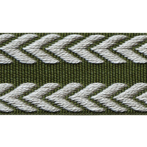 Chevron Braid Olive Green & Flax TL10182.316.0 By Lee Jofa Designer Trim