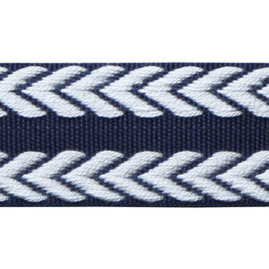 Chevron Braid Navy & White TL10182.501.0 By Lee Jofa Designer Trim