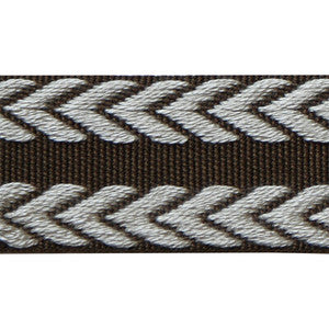 Chevron Braid Brown & Flax TL10182.616.0 By Lee Jofa Designer Trim