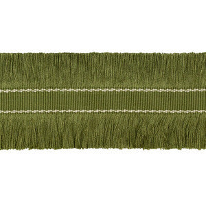 Cut Ruche Fringe Olive Green TL10190.3.0 By Lee Jofa Designer Trim