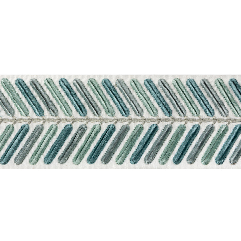 Wingfield Emb Tape - Teal TL10194.1313.0 by Lee Jofa Designer Trim