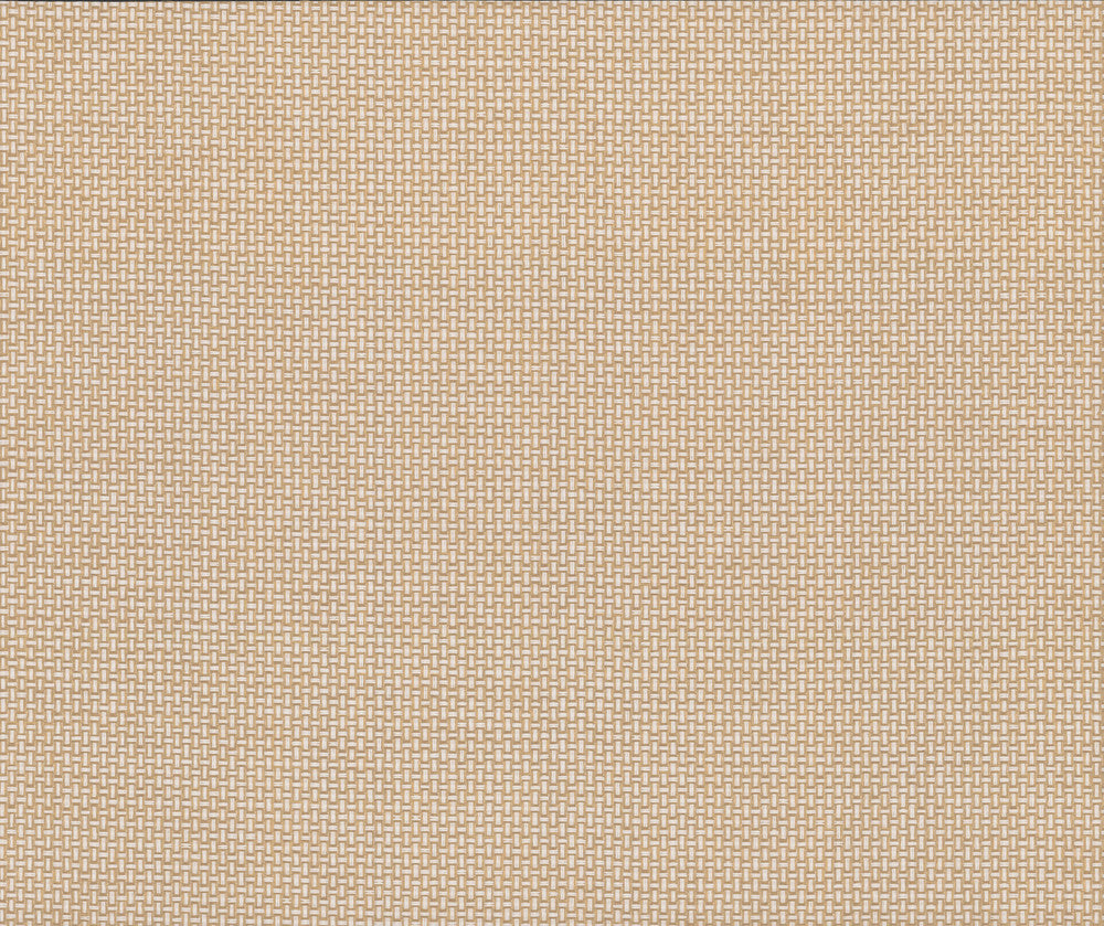 Cottage Basket Gold Metallic Wallpaper by York Wallcoverings Designer Handpainted Traditionals Covers about 72 square feet 36-in by 24-ft long roll Unpasted 0 - Swanky Fabrics -