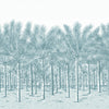 Palm Grove Mural - 5 Panel Full Set Spa Blue TM13949 by Thibaut Designer Wallpaper
