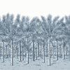 Palm Grove Mural - 5 Panel Full Set Navy TM13951 by Thibaut Designer Wallpaper