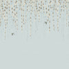 BLOSSOM MURAL Blue TM24453 by Thibaut Designer Wallpaper