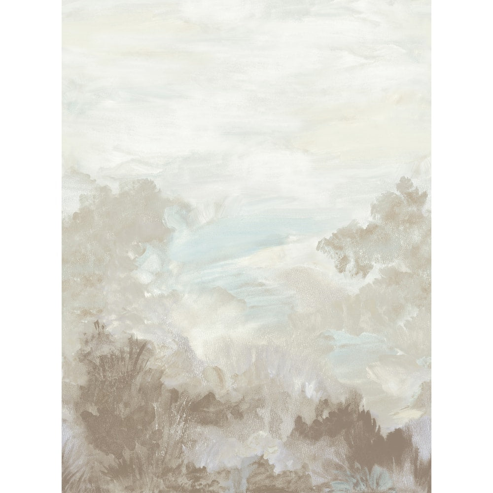 Twilight Mural 4 Panel Set Beige TM4540 by Thibaut Designer Wallpaper