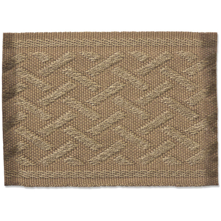 Topeka 2 Sesame by Stout Trim Stout Trim Topeka 2 SesameTrim NEW WORLD TAPES & BORDERS 100%SVI CHINA </p><p>Repeat: H: 0.000, V: 0.000 2.5 in - Fabric Carolina -