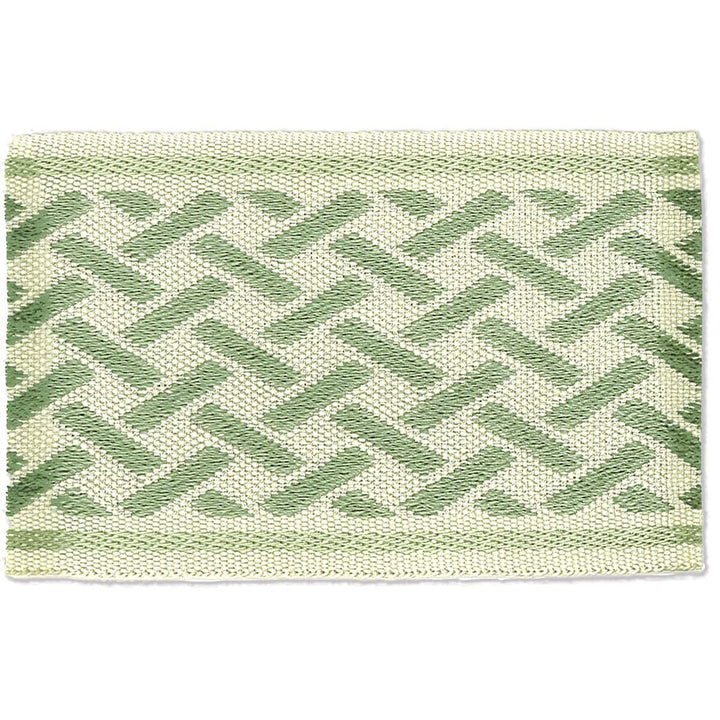 Topeka 8 Seafoam by Stout Designer Trim New World Tapes & Borders 100% Spun Viscose CHINA Horizontal: 0 and Vertical: 0 2.5 in - Swanky Fabrics -