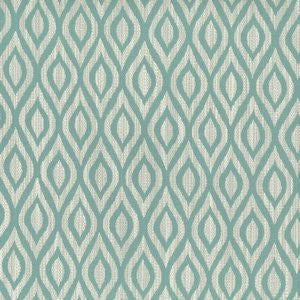 Tower Aqua by Norbar Designer Fabric 100% POLYESTER CHINA 6 3/4"V 7 1/2"H 56 - Swanky Fabrics -
