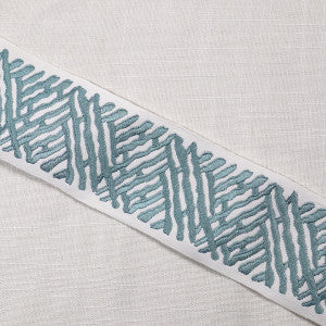 Trelli Emb Tape Jade by Magnolia Designer Fabric