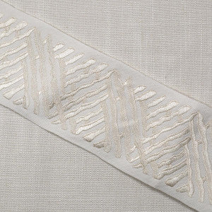 Trelli Emb Tape Pearl by Magnolia Designer Fabric