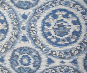 Trepid Indigo by Norbar Designer Fabric SOLEIL 100% POLYESTER USA 13 3/8"V 13 3/4"H 54 - Swanky Fabrics -