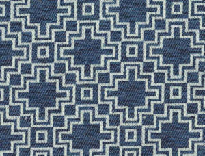 Tribute Navy 031 by Norbar Designer Fabric PANAMA 100% POLYESTER INDIA 3 1/4"V 3 1/2"H 54 - Swanky Fabrics -