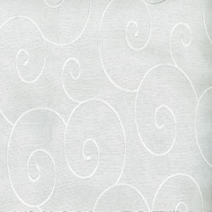 Trillium White On White by Norbar Designer Fabric