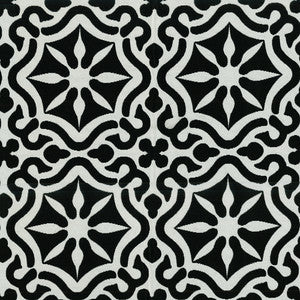 Tilework 909 Midnight by SolarShade Designer Fabric