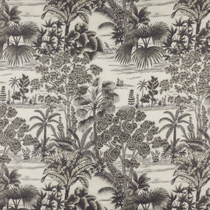 Tropic 2 Charcoal by Marcus William Designer Fabric