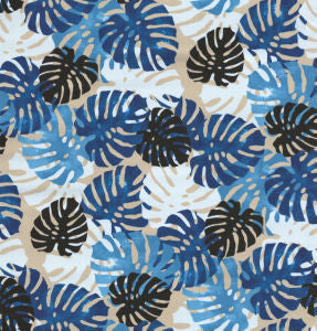 Tropica Baltic by Norbar Designer Fabric SUNRISE 100% SPUN POLYESTER TAIWAN 24 1/2"V 51"H 54 - Swanky Fabrics -