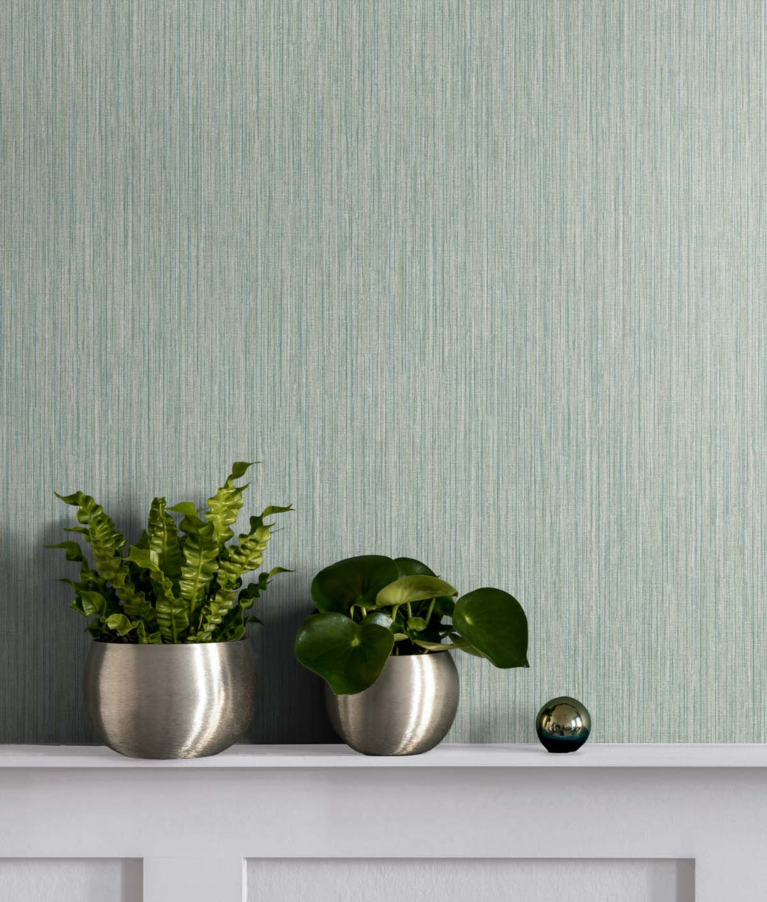 Vertical Stria Seaglass TS80924 by Seabrook Designs Designer Wallpaper