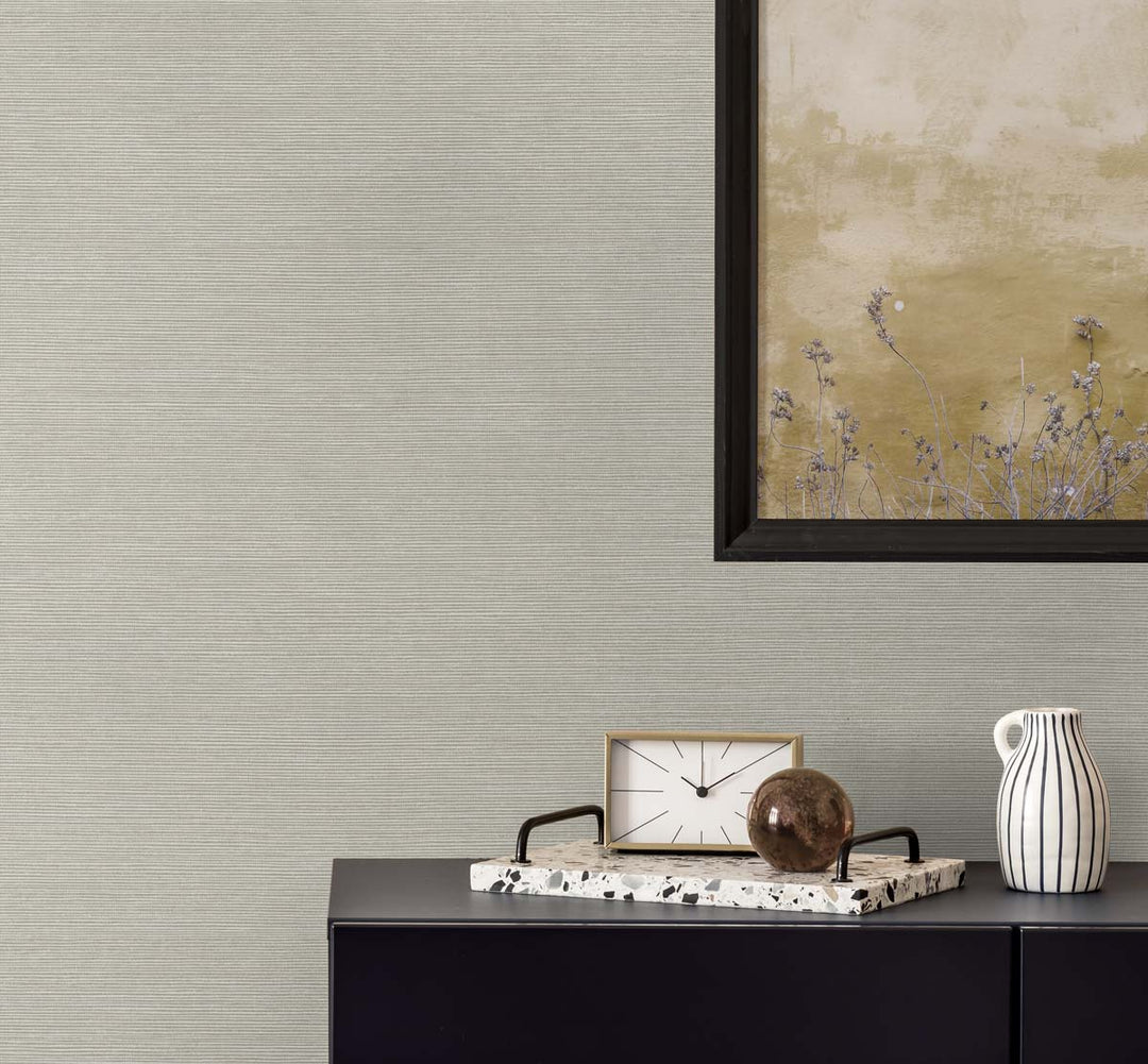 Seawave Sisal Campfire Smoke TS82025 by Seabrook Designs Designer Wallpaper
