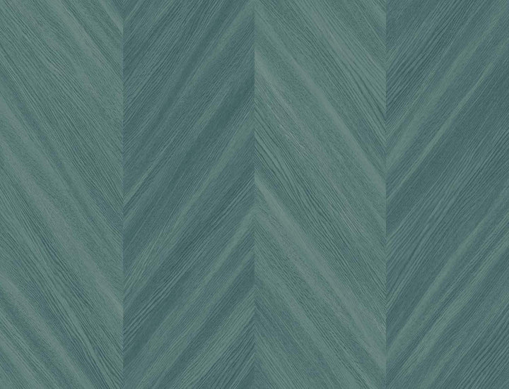 Chevron Wood Wintergreen TS82104 by Seabrook Designs Designer Wallpaper