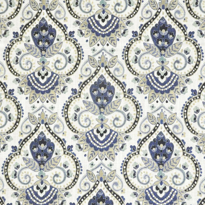 Tressa # 829 Indigo by Maxwell Designer Fabric Color Theory-Vol.Vi Odyssey 67% VISCOSE/33% LINEN SPAIN V-13.5"H-13.5" 54" - Swanky Fabrics -