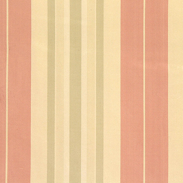 Deanna Stripe Rose/Green by Old World Weavers Fabric Old World Weavers Fabric Deanna Stripe Rose/GreenFabric 100% SILK INDIA </p><p>Repeat: H: 0", V: 13.75" 55" - Fabric Carolina -