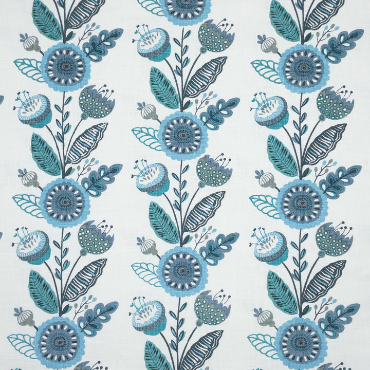 Tuli 2 Caribbean by Stout Designer Fabric COMFORTABLE LIVING BAHAMA/CARIBBEAN 100%COT INDIA Horizontal: 13.000 and Vertical: 15.500 57 in - Swanky Fabrics -