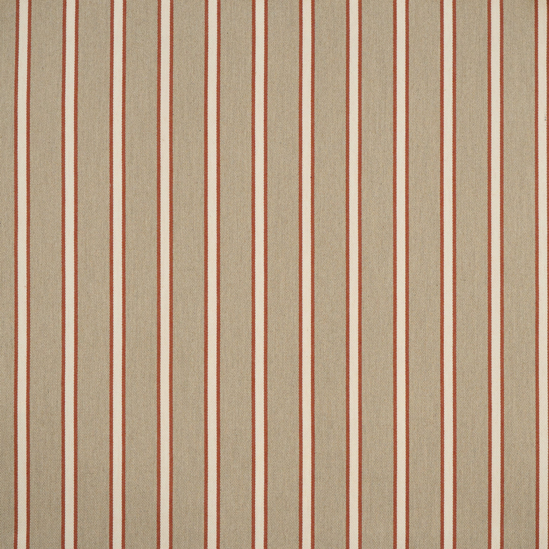 Tahoma # 729 Tomato by Maxwell Designer Fabric Stripes & Checks Iv 82% COTTON 18% POLYESTER INDIA H-1.5" 55" - Swanky Fabrics -