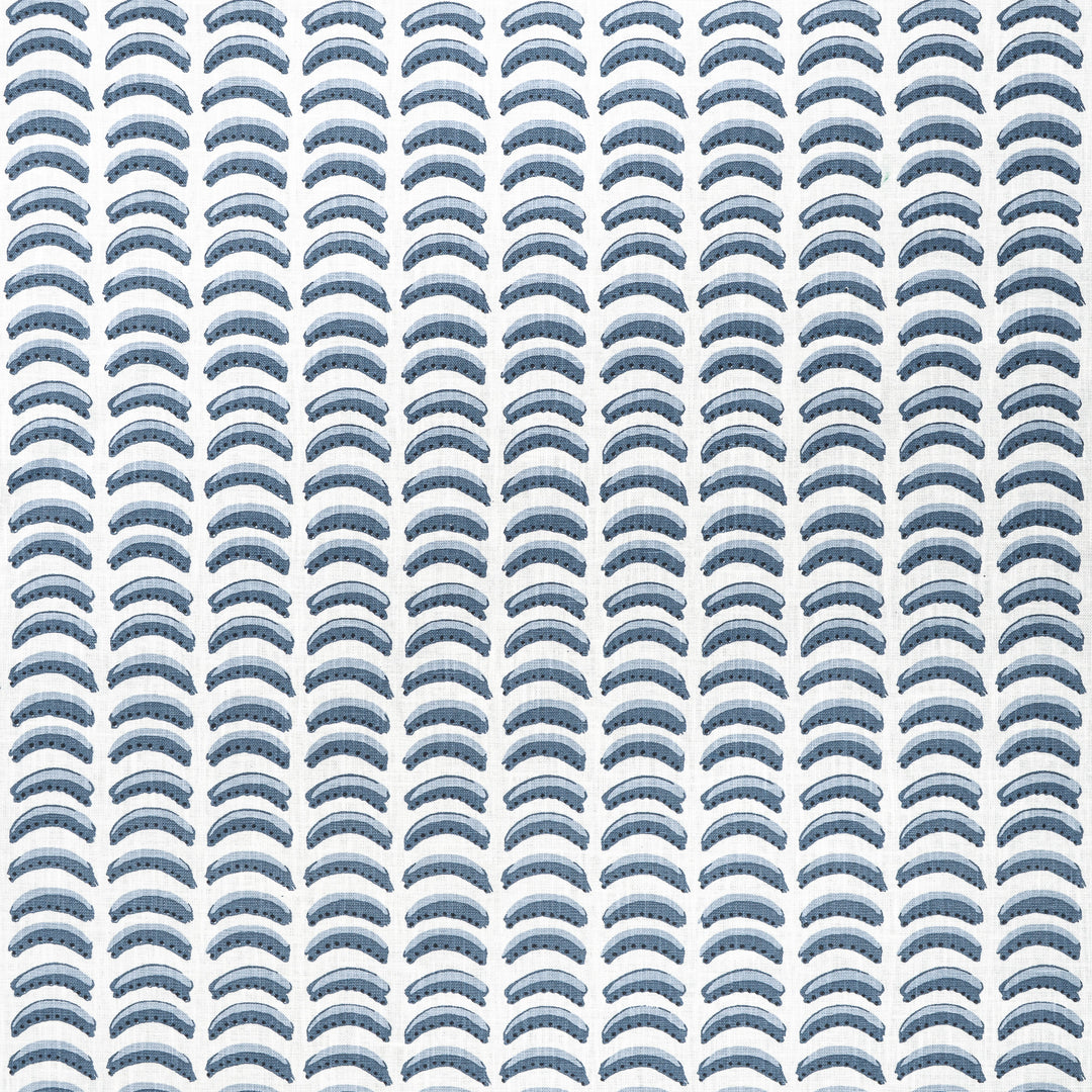 Tuttle # 524 Water by Maxwell Designer Fabric Color Theory-Vol. X Twilight 65% COTTON 35% POLYESTER INDIA V-3.1" H-1.6" 54" - Swanky Fabrics -