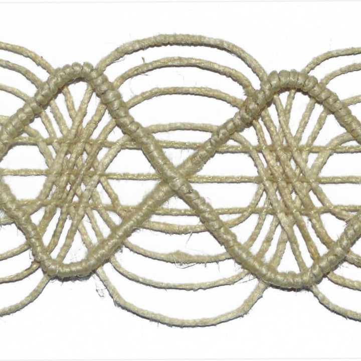 Topiko White by Europatex Designer Fabric Tribal Delicates 40% Jute, 40% Abaca, 20% Cotton 1.25" 2.00 inches - Swanky Fabrics -