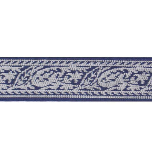 Triton-Navy by Europatex Designer Fabric Sirenia 50% Viscose / 50% Cotton China See Sample Horizontal: N/A and Vertical: N/A 2.00 inches  - Swanky Fabrics -