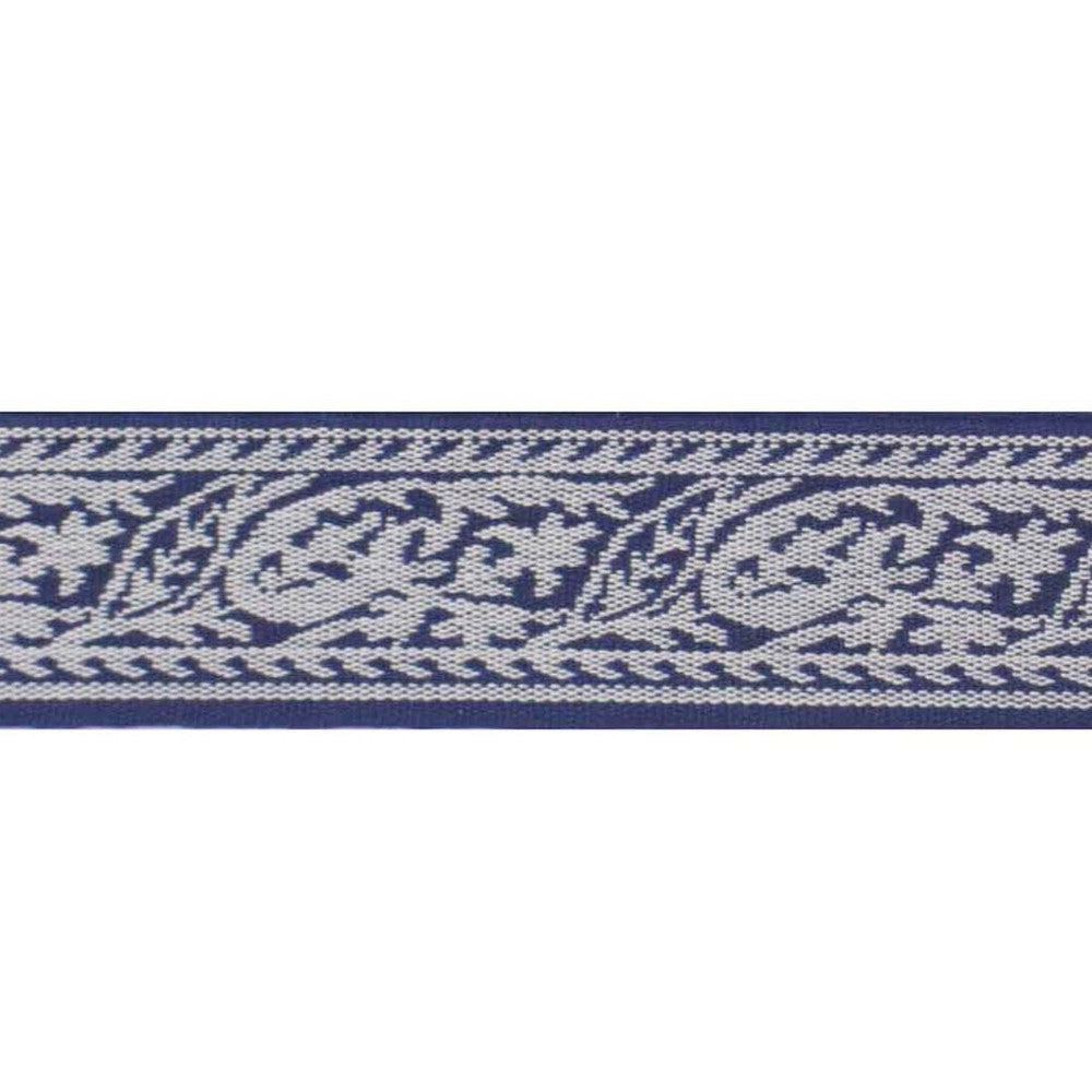 Triton Navy by Europatex Designer Fabric Sirenia 50% Viscose, 50% Cotton 2.00 inches - Swanky Fabrics -