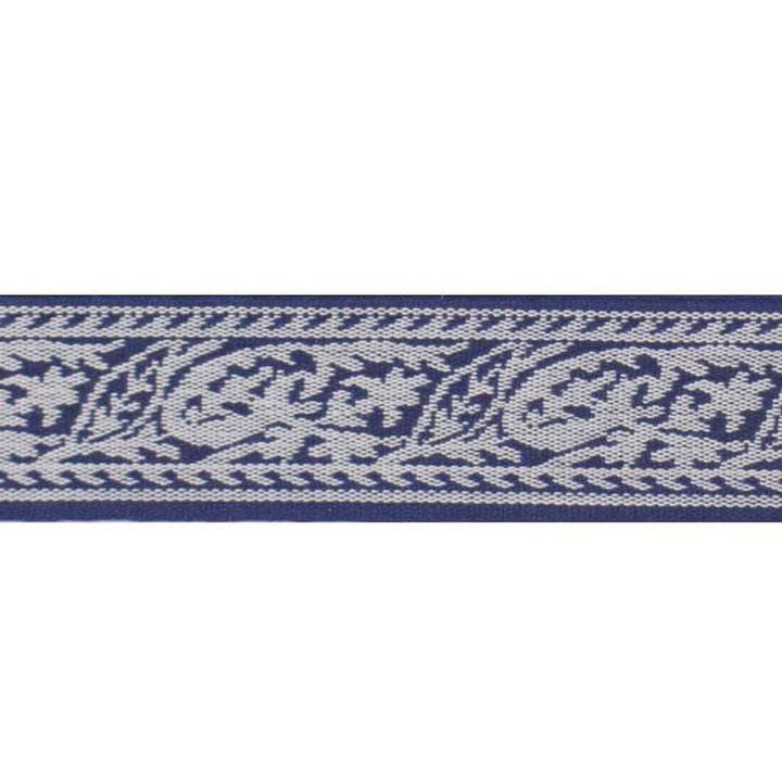 Triton Navy by Europatex Designer Fabric Sirenia 50% Viscose, 50% Cotton 2.00 inches - Swanky Fabrics -