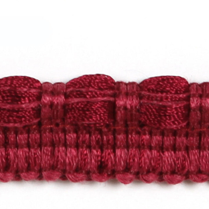 Turku Cranberry by Europatex Designer Fabric Helsinki 100% Polyester 0.25 inches - Swanky Fabrics -