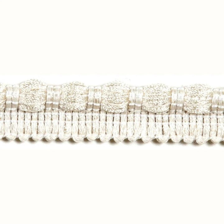 Turku Ivory by Europatex Designer Fabric Helsinki 100% Polyester 0.25 inches - Swanky Fabrics -