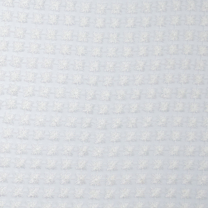 Twinkle Pure White by Europatex Designer Fabric Daphne & Twinkle 100% Polyester 01.00" H, 01.00" V 110.00 inches - Swanky Fabrics -
