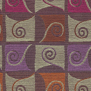Twist & Shout Grape by Crypton Designer Fabric