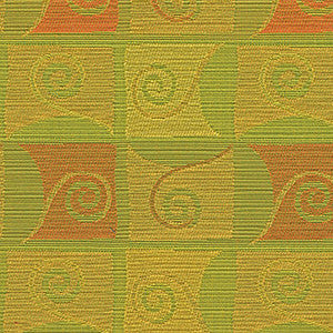Twist & Shout Lime by Crypton Designer Fabric